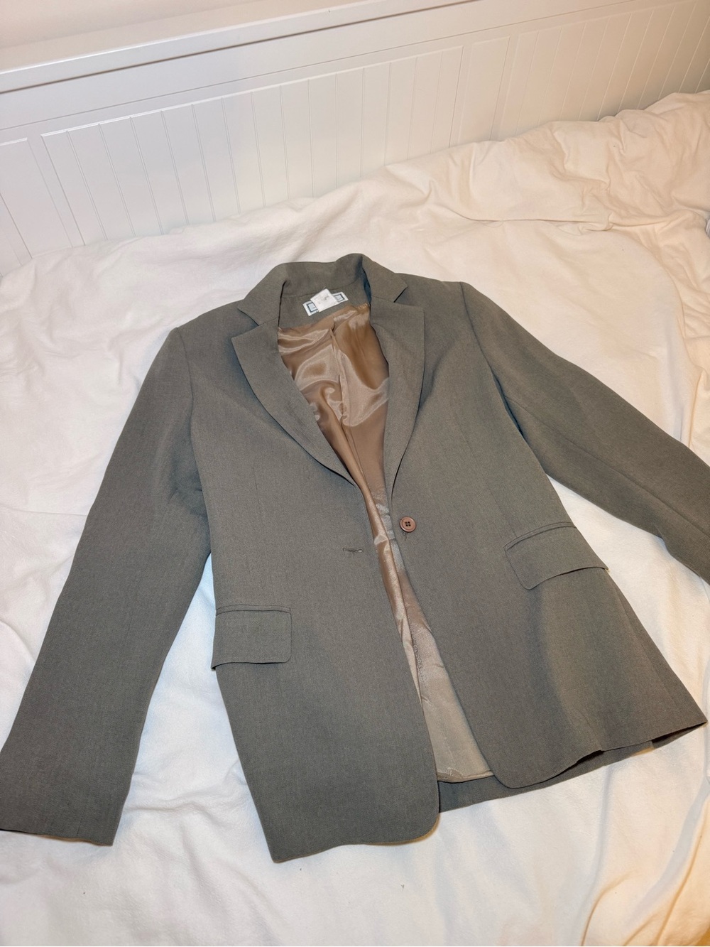 Women's Olive Green Tailored Blazer Jacket